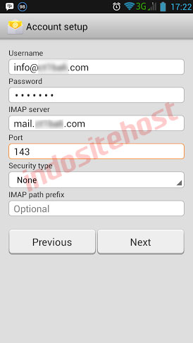 IMAP server android